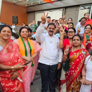 BJP Mira-Bhayandar Victory Celebration for Wins in West Bengal, Assam and Puducherry
