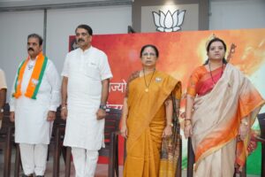 Viksit Bharat Sankalp Sabha and Seva Jyoti Yatra organised under Seva Sankalp Abhiyan at BJP Mira-Bhayandar District Office.